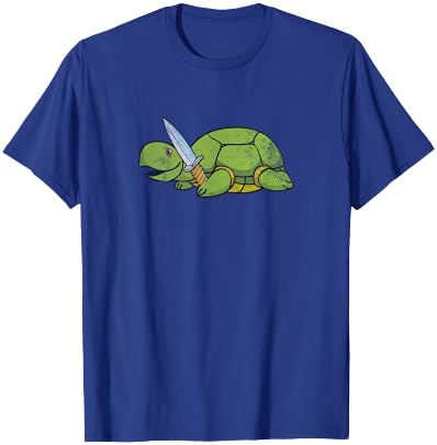 Murder Turtle Knife Design T-Shirt - T-Shirt | Royal