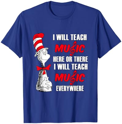 I will teach music everywhere T-Shirt - T-Shirt | Royal