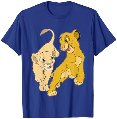 Disney Lion King Simba And Nala Playful Portrait T-Shirt - T-Shirt | Royal