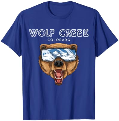 Wolf Creek Colorado - USA Grizzly Ski Gift T-Shirt - T-Shirt | Royal