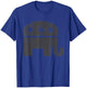 Gray Republican Elephant | Conservative | Distressed Grunge T-Shirt - T-Shirt | Royal