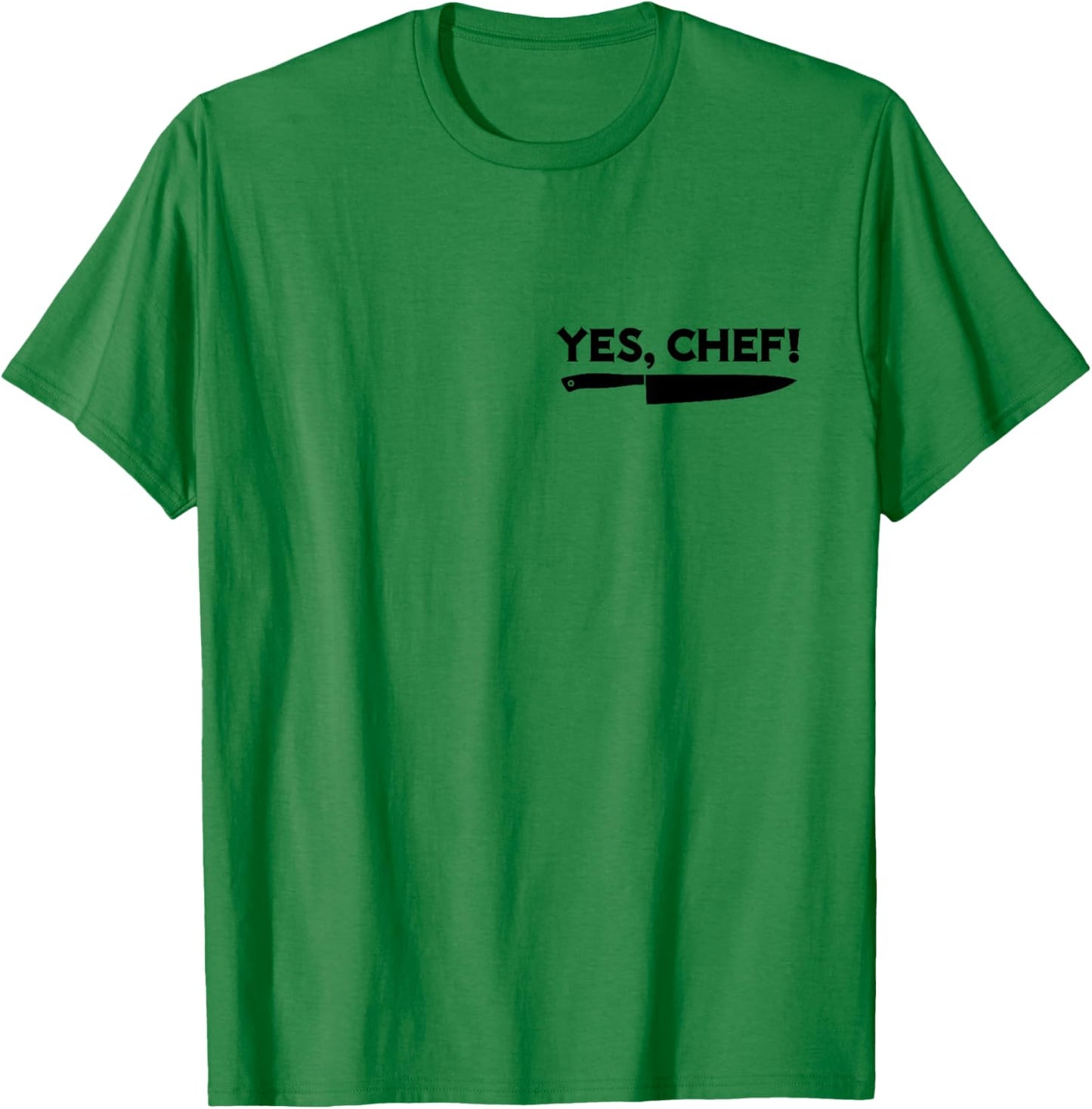 YES, CHEF Professional Sous Chef Funny Meme Simple Text T-Shirt - T-Shirt | Irish Green