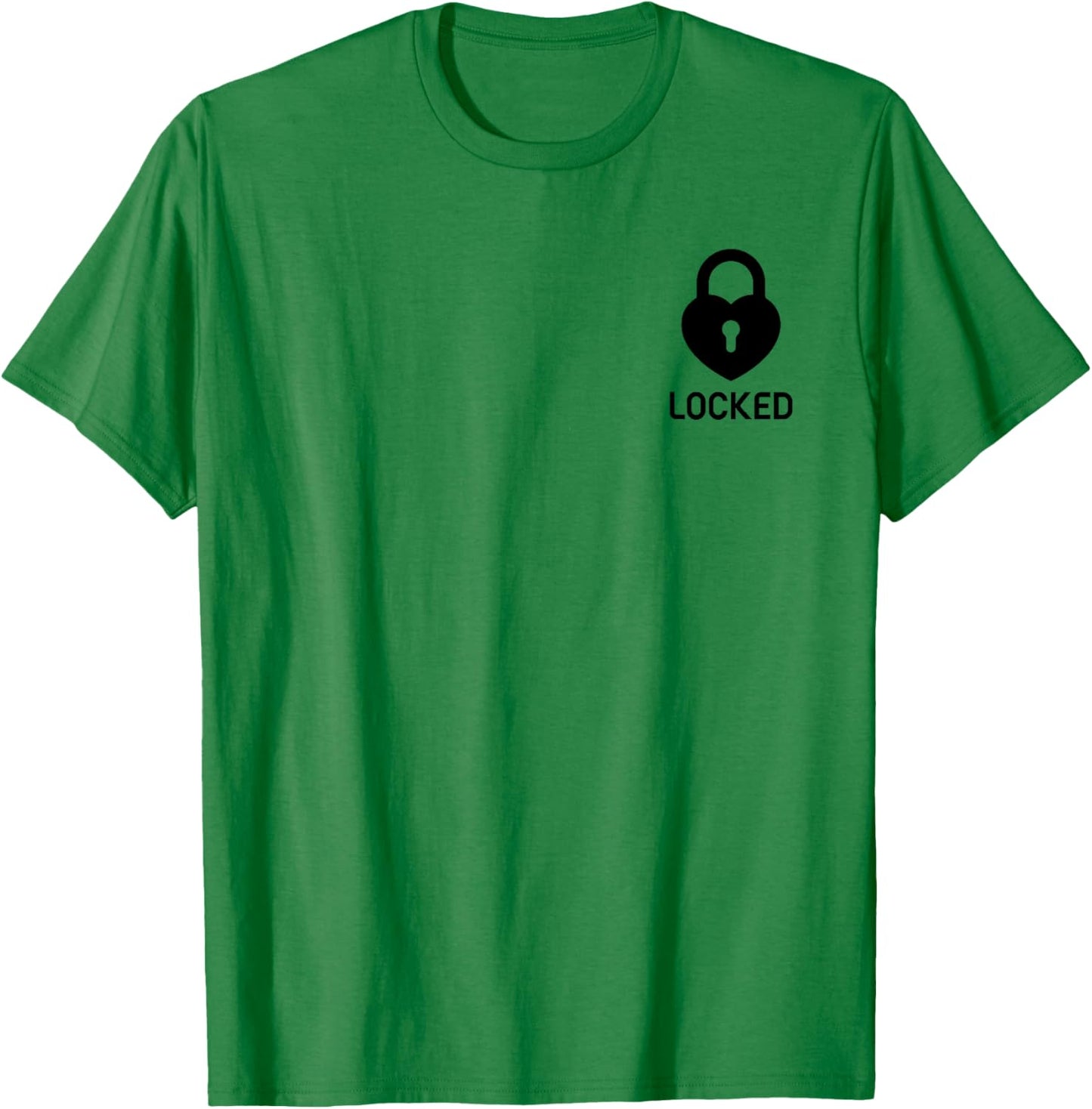 Heart locked design in the pocket T-Shirt - T-Shirt | Irish Green
