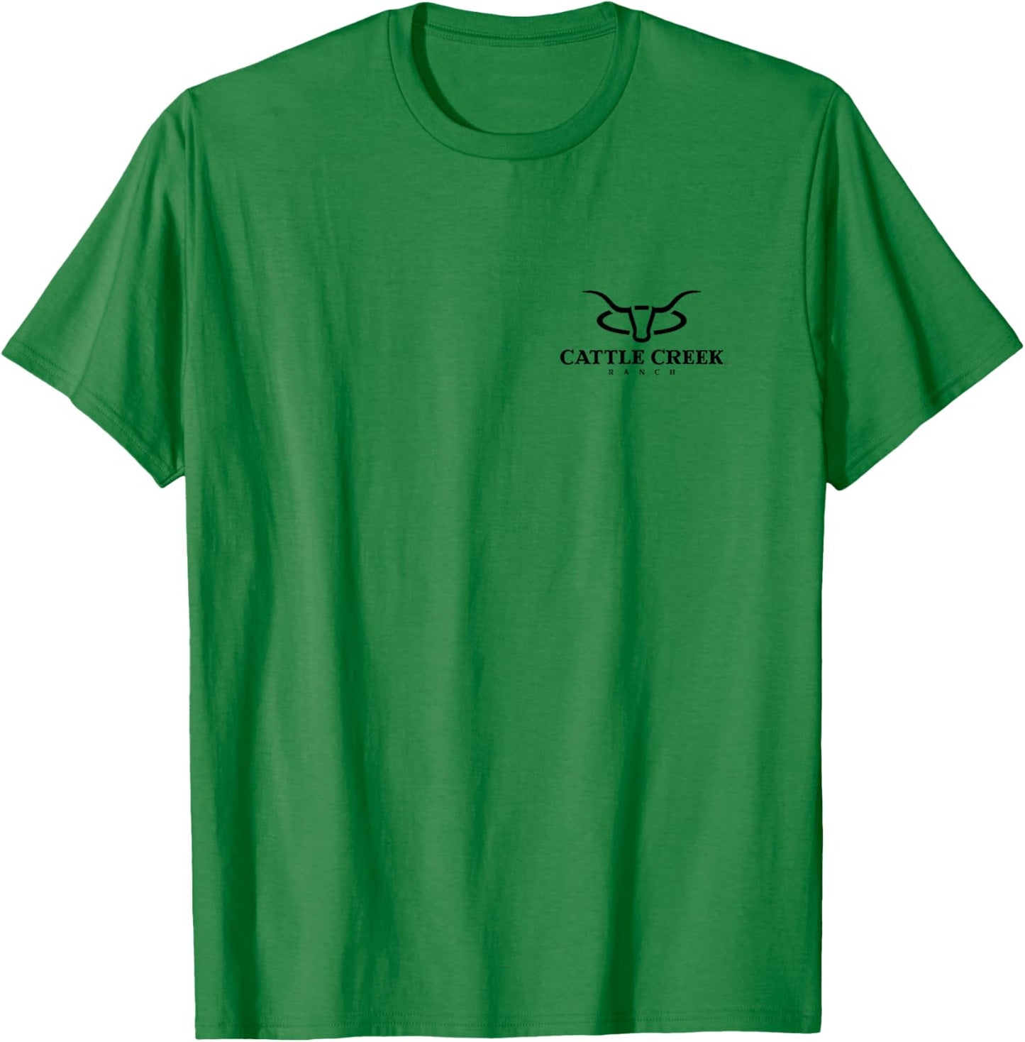 Cattle Creek Original Ranching Slate Grey - Black Logo T-Shirt - T-Shirt | Irish Green