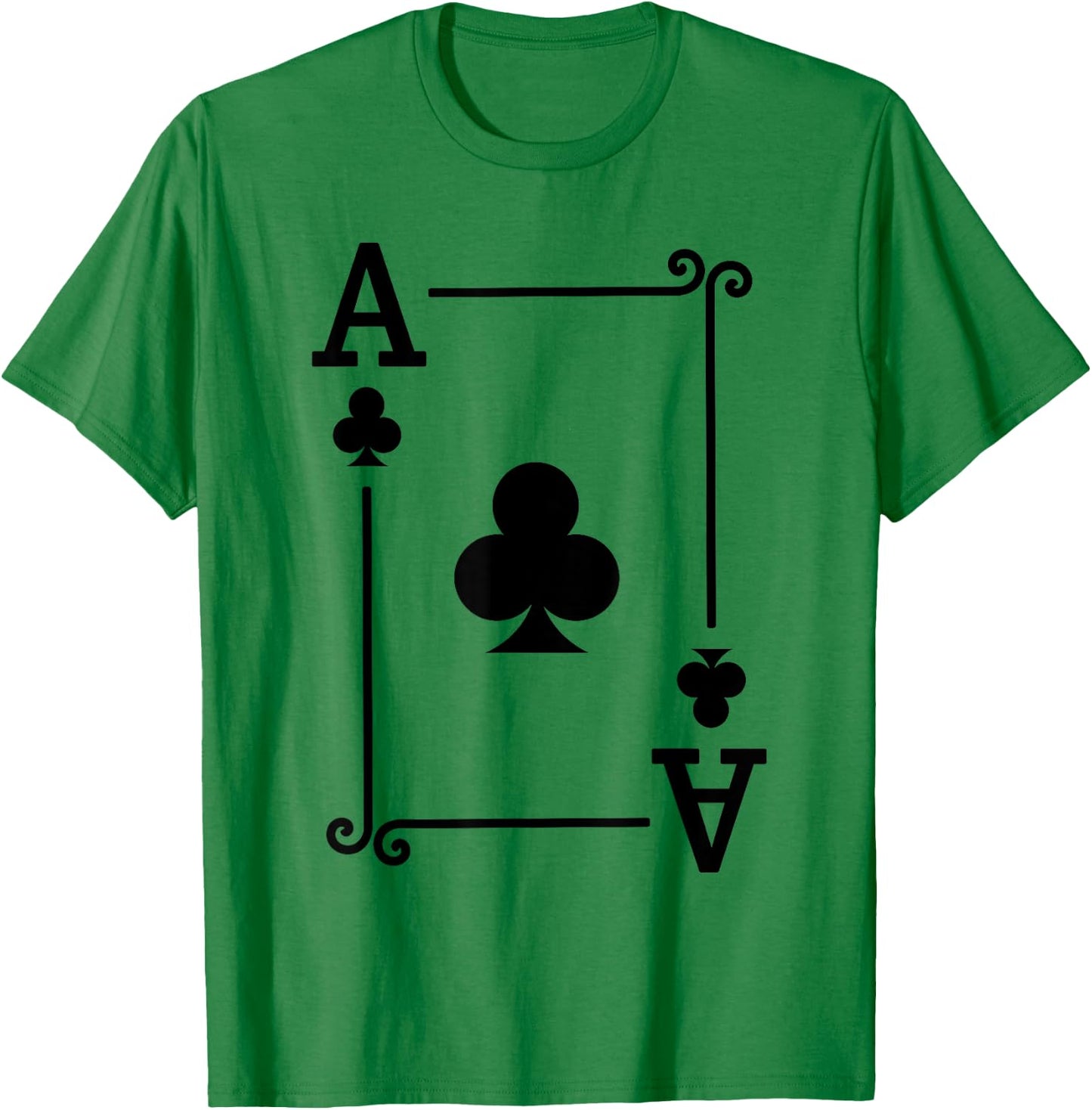 Playing Cards - Matching Clubs Card Suits - Ace Card T-Shirt - T-Shirt | Irish Green