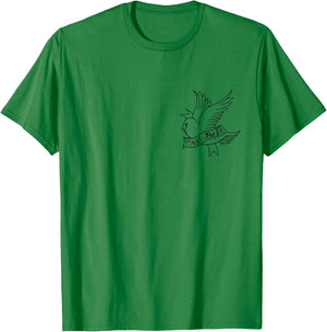 Cry Baby Aesthetic Tattoo Crybaby Bird T-Shirt - T-Shirt | Irish Green