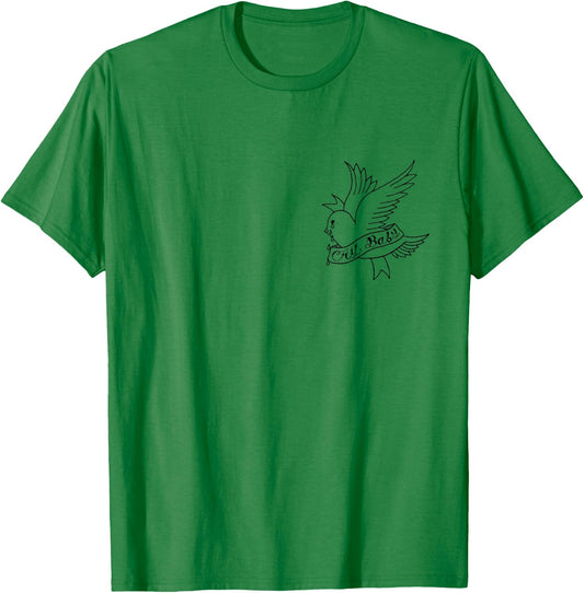 Cry Baby Aesthetic Tattoo Crybaby Bird T-Shirt - T-Shirt | Irish Green