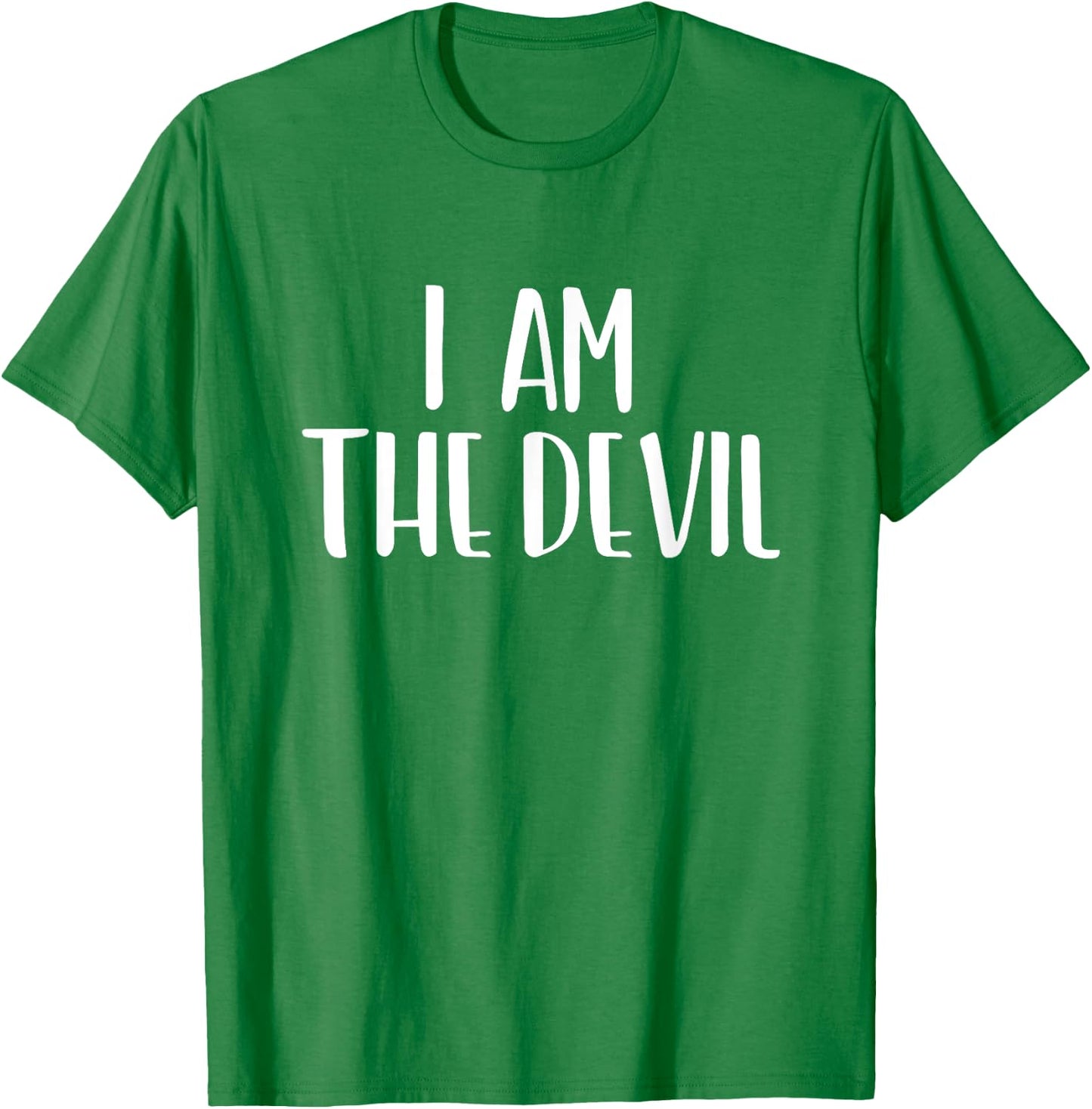 I Am The Devil Halloween I'm Simple Costume Lazy T-Shirt - T-Shirt | Irish Green