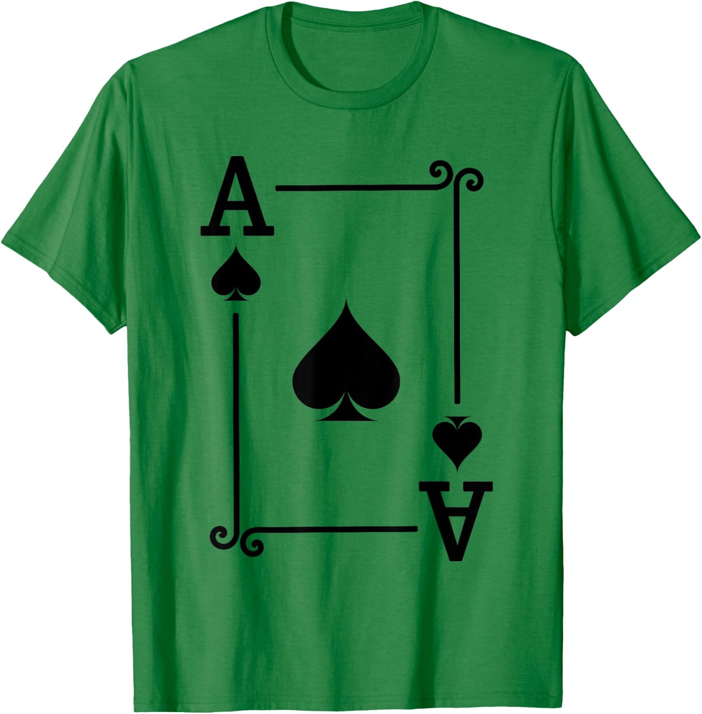 Playing Cards - Matching Spades Card Suits - Ace Card T-Shirt - T-Shirt | Irish Green
