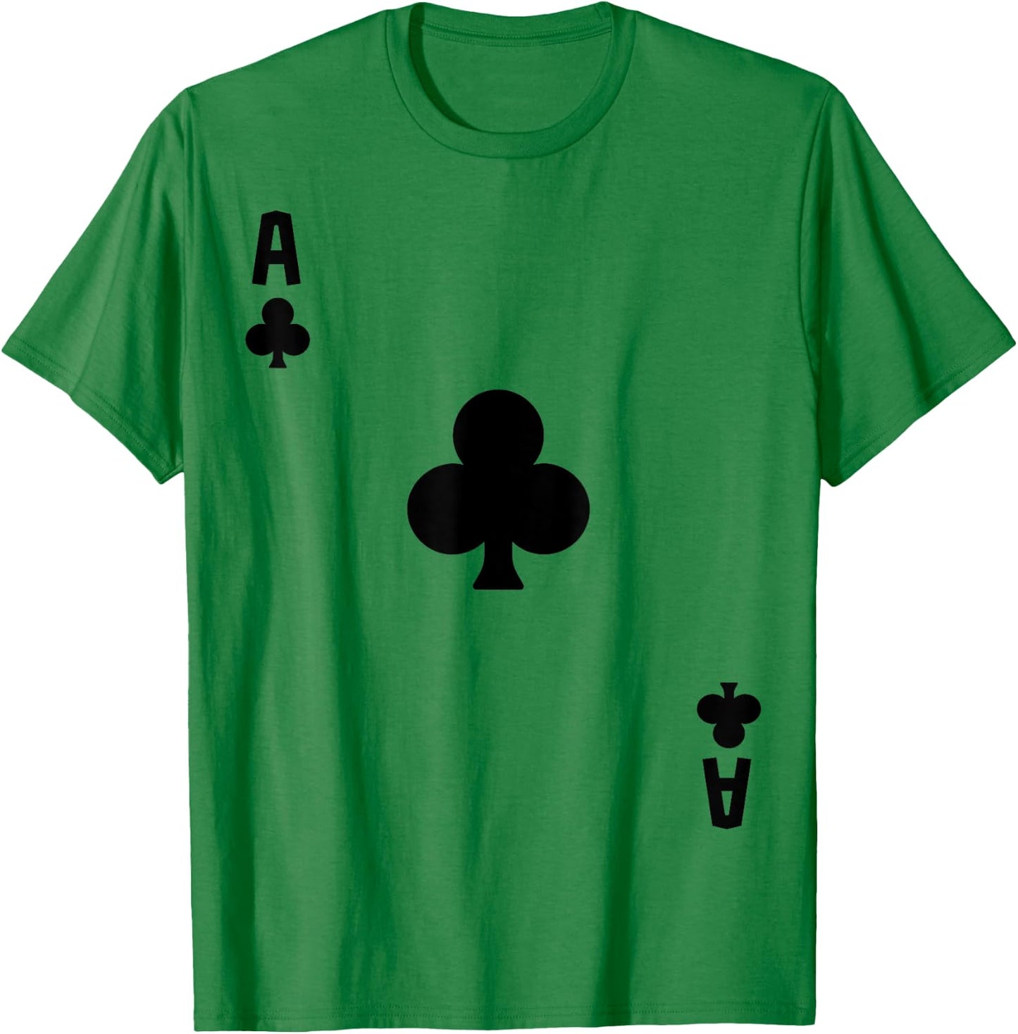 Ace of Clubs Cards Deck Halloween Costume T-Shirt - T-Shirt | Irish Green