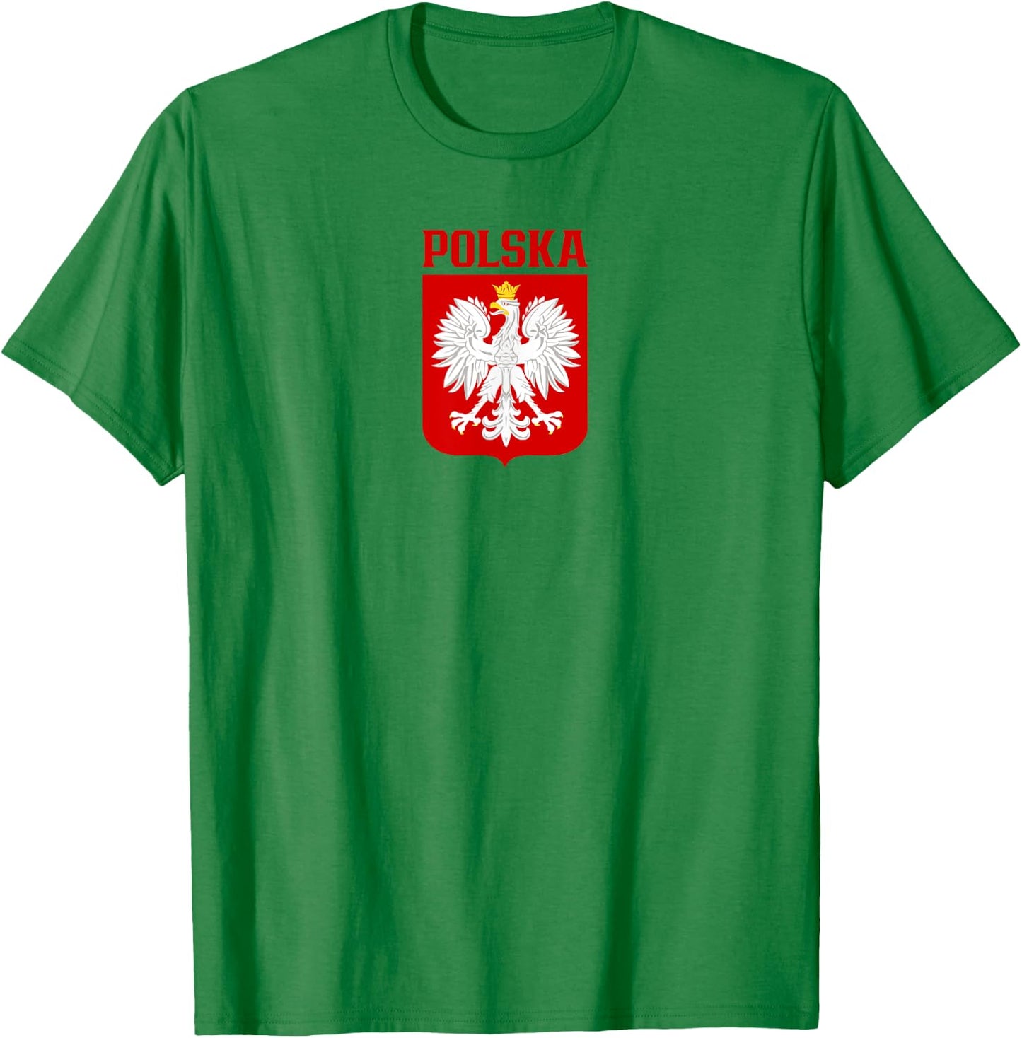 Polska, Polish White Eagle, Polskie Godlo, Polish Emblem T-Shirt - T-Shirt | Irish Green