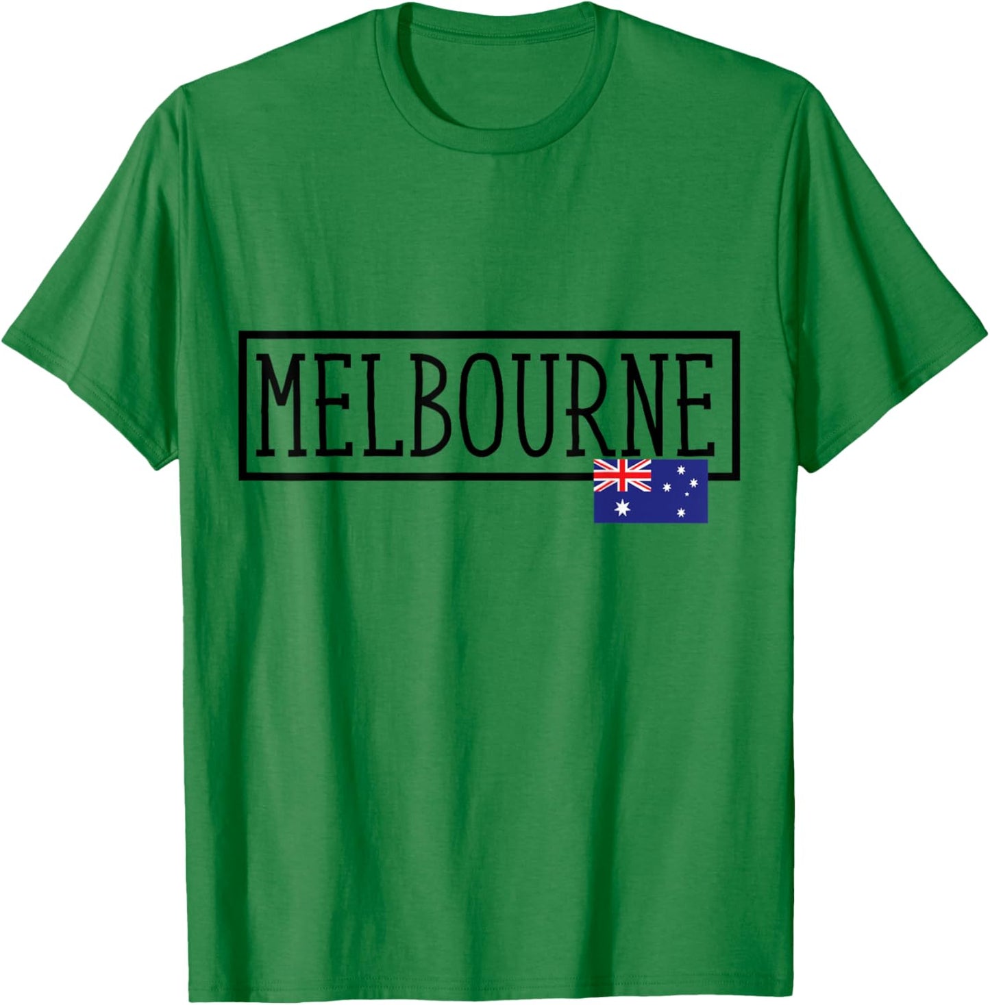 Melbourne Australia Country City Australian Fun Women Men T-Shirt - T-Shirt | Irish Green