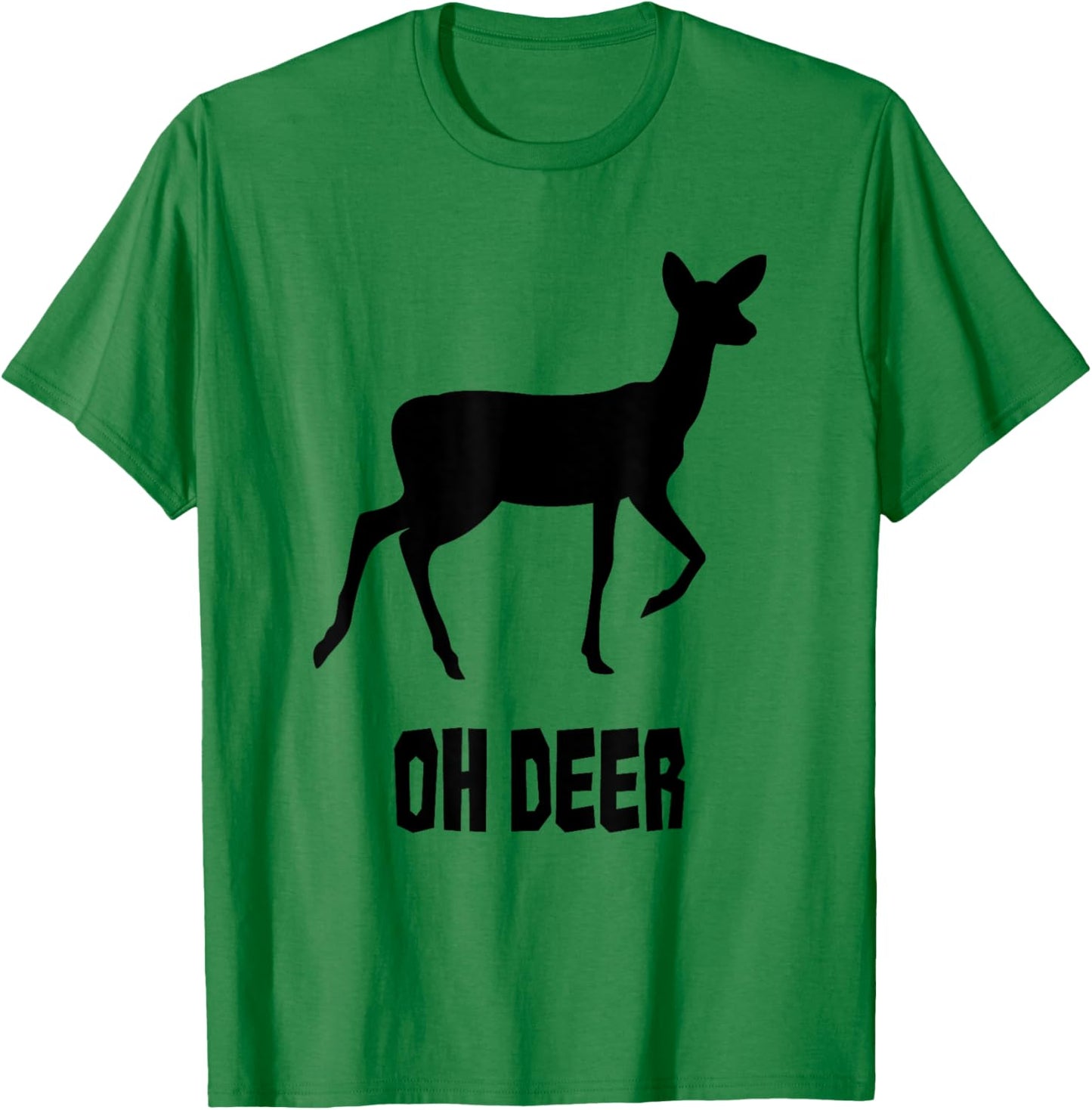 Oh Deer - Oh Dear Black/Black T-Shirt - T-Shirt | Irish Green