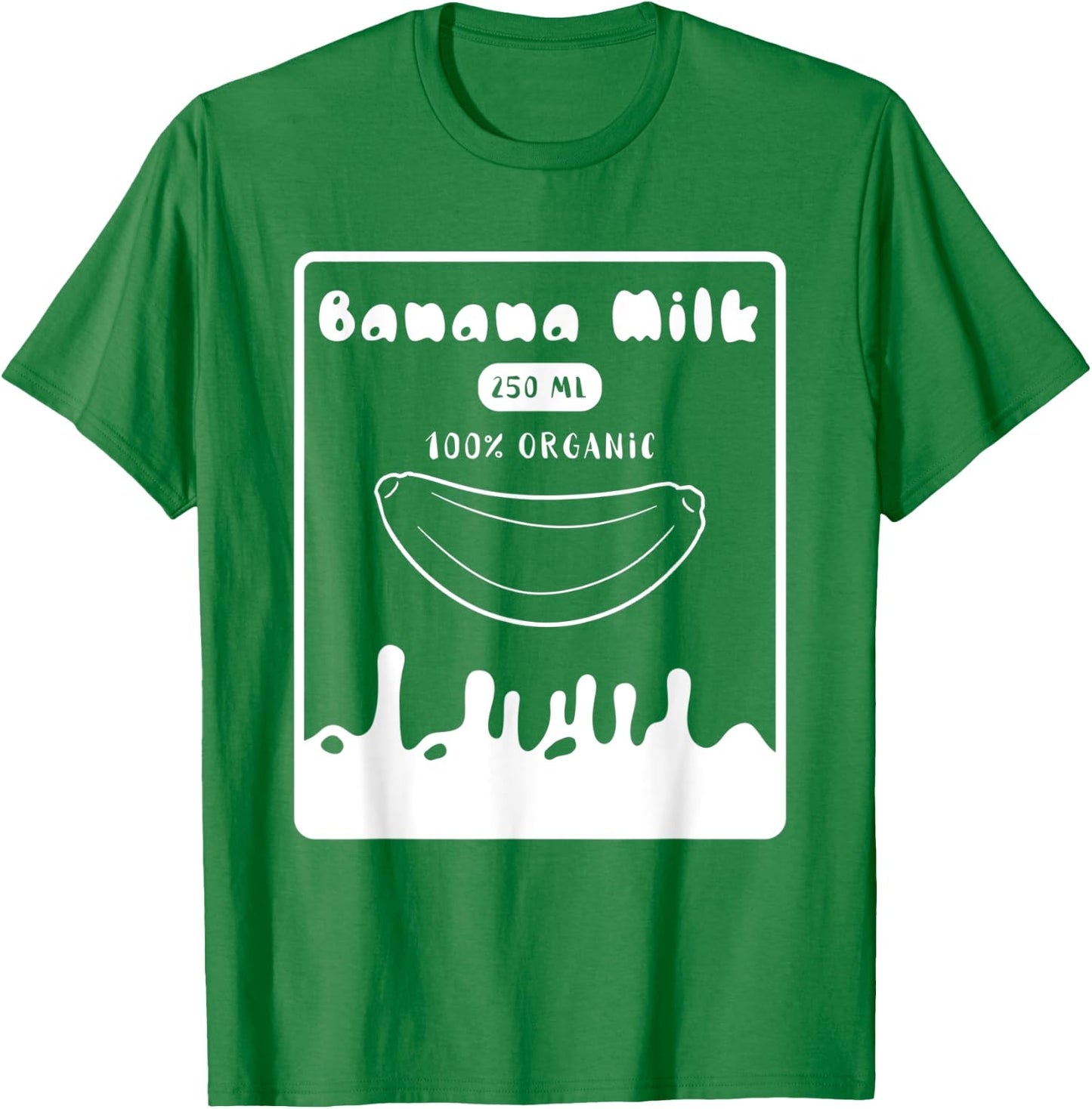 Kawaii Banana Milk Milky Vaporwave Japanese Banana Milkshake T-Shirt - T-Shirt | Irish Green