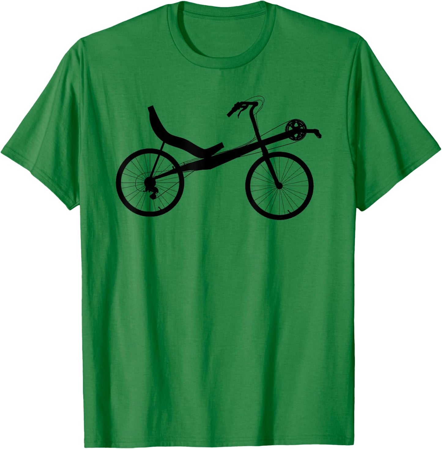 Recumbent Bike Bicycle Cycling T-Shirt - T-Shirt | Irish Green