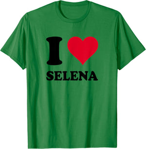 I Love Selena T-Shirt - T-Shirt | Irish Green