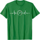 Heartbeat Car Guy Auto Garage Racing Men Dad Speedometer T-Shirt - T-Shirt | Irish Green