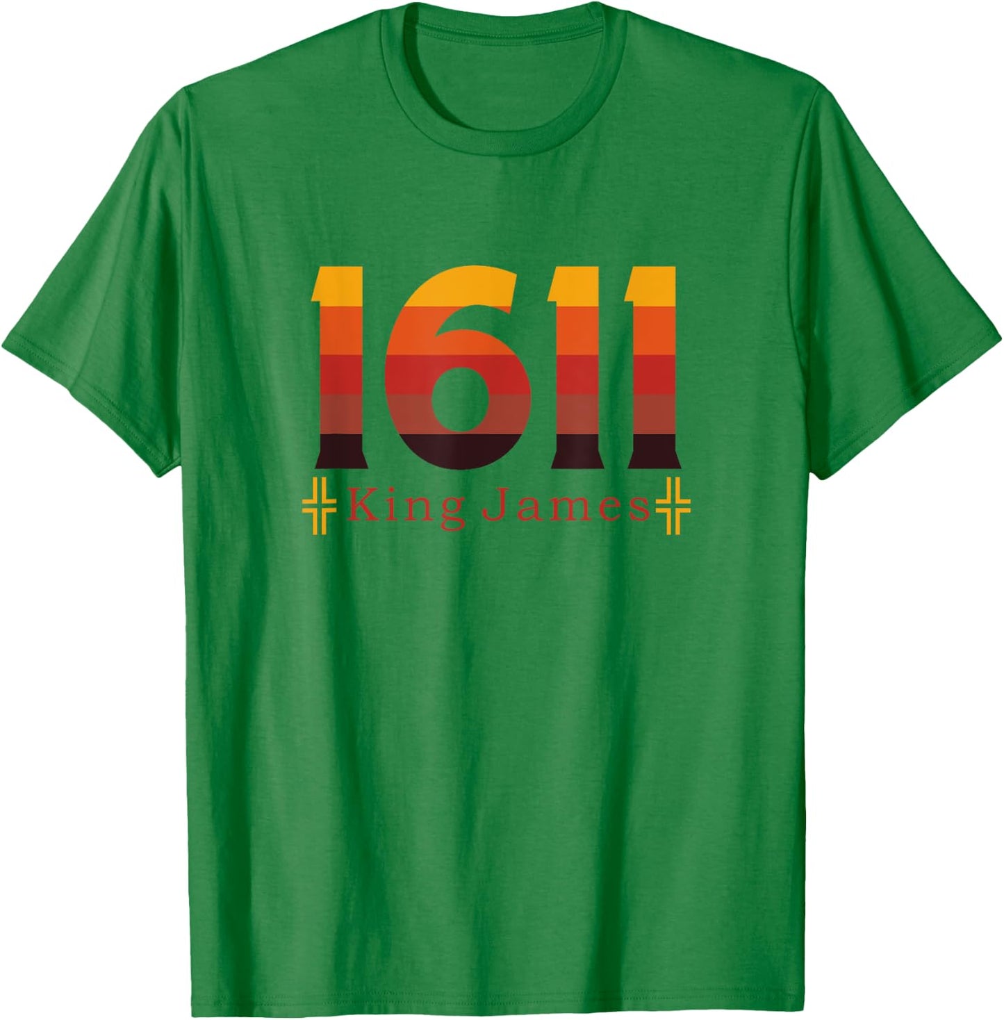 1611 King James Bible KJV Christian Design Men Women T-Shirt - T-Shirt | Irish Green