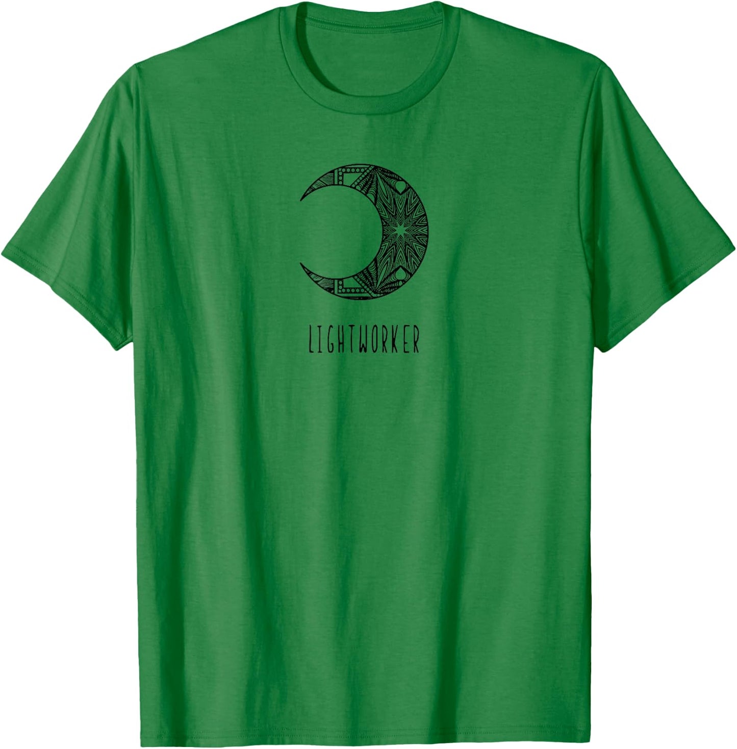 Lightworker energy healer new age mandala moon spiritual T-Shirt - T-Shirt | Irish Green