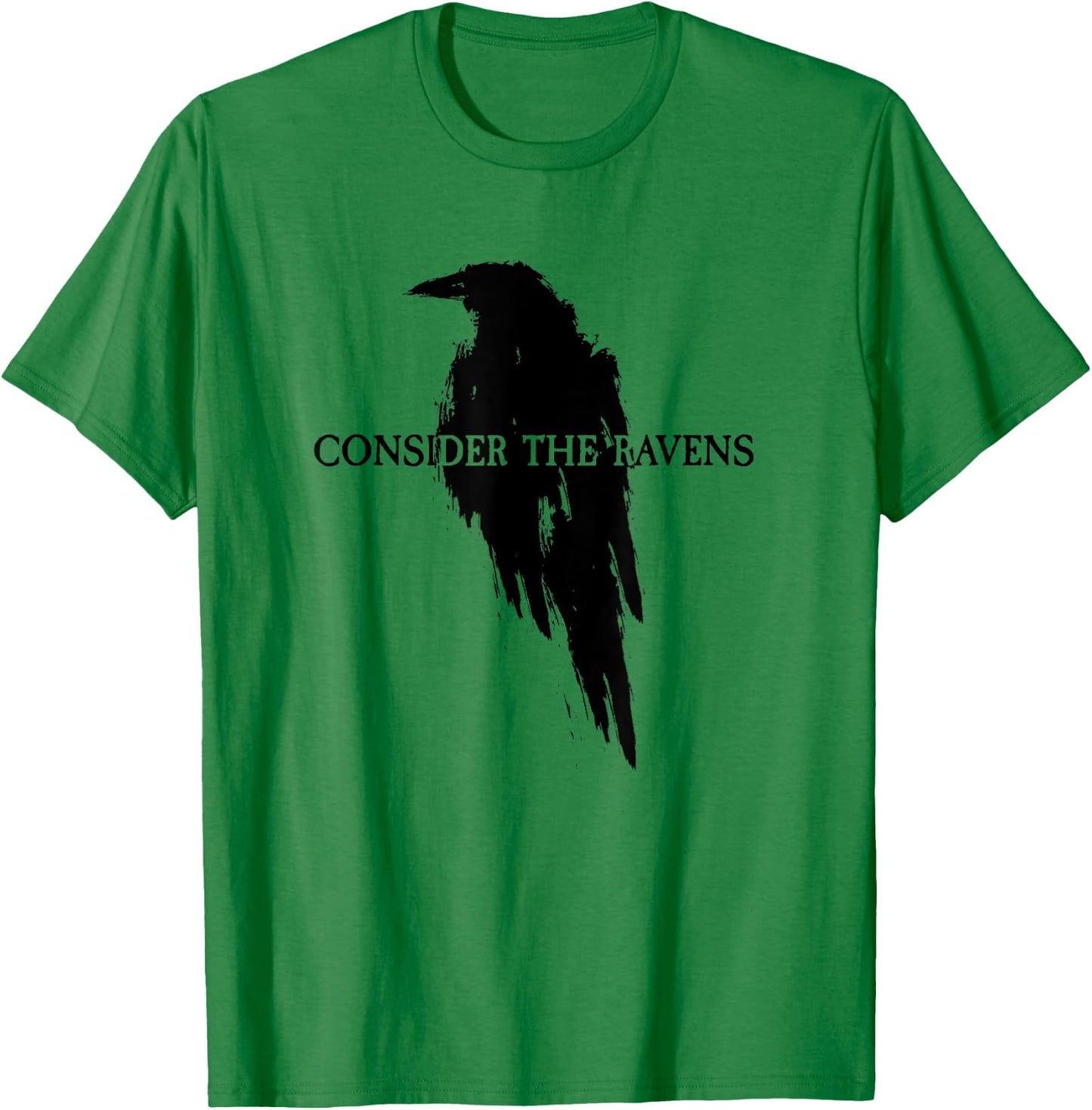 Luke 12:24 Consider The Ravens T-Shirt - T-Shirt | Irish Green