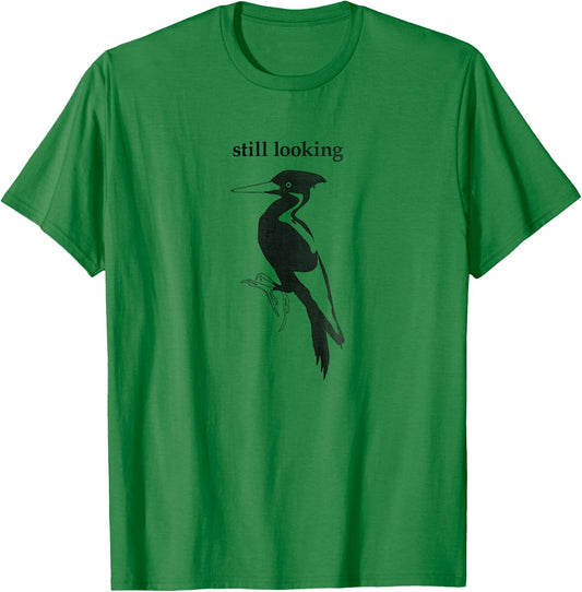 Ivory-Billed Woodpecker Extinct Bird Birdwatching T-Shirt - T-Shirt | Irish Green