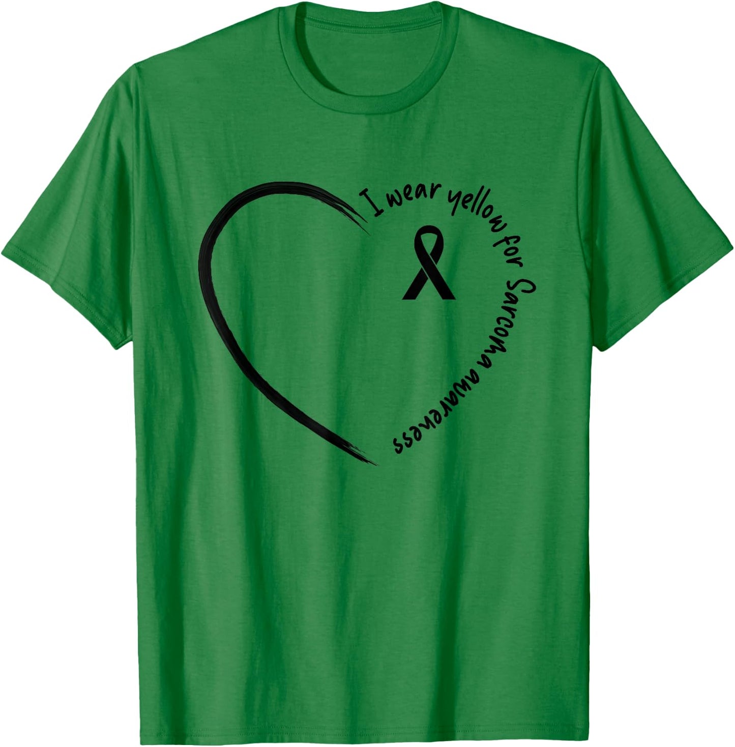 I Wear Yellow For Sarcoma Awareness Shirts T-Shirt - T-Shirt | Irish Green