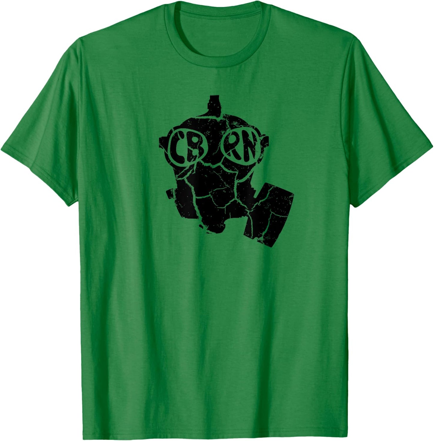 CBRN Gas Mask Army NBC MOPP Gear Military Survival Prepper T-Shirt - T-Shirt | Irish Green