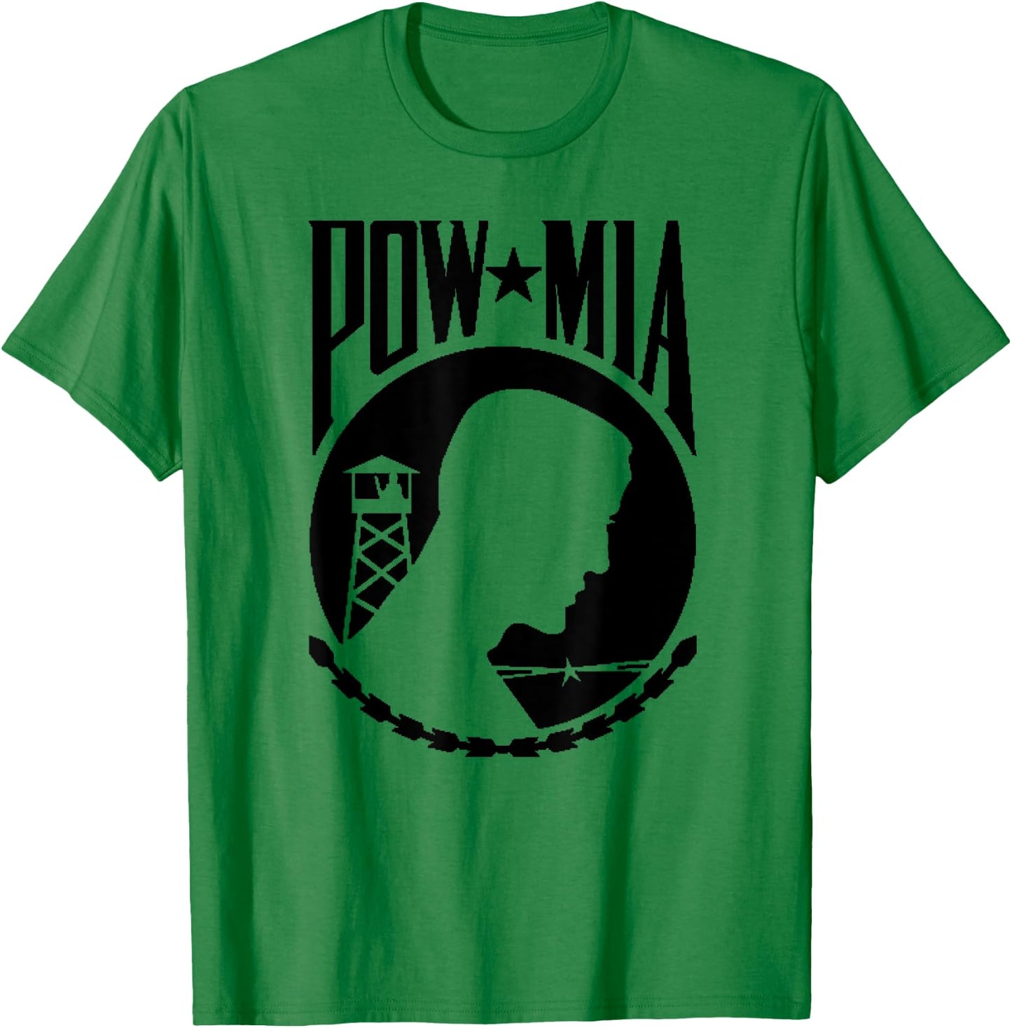 Powmia Pow Mia T-Shirt - T-Shirt | Irish Green