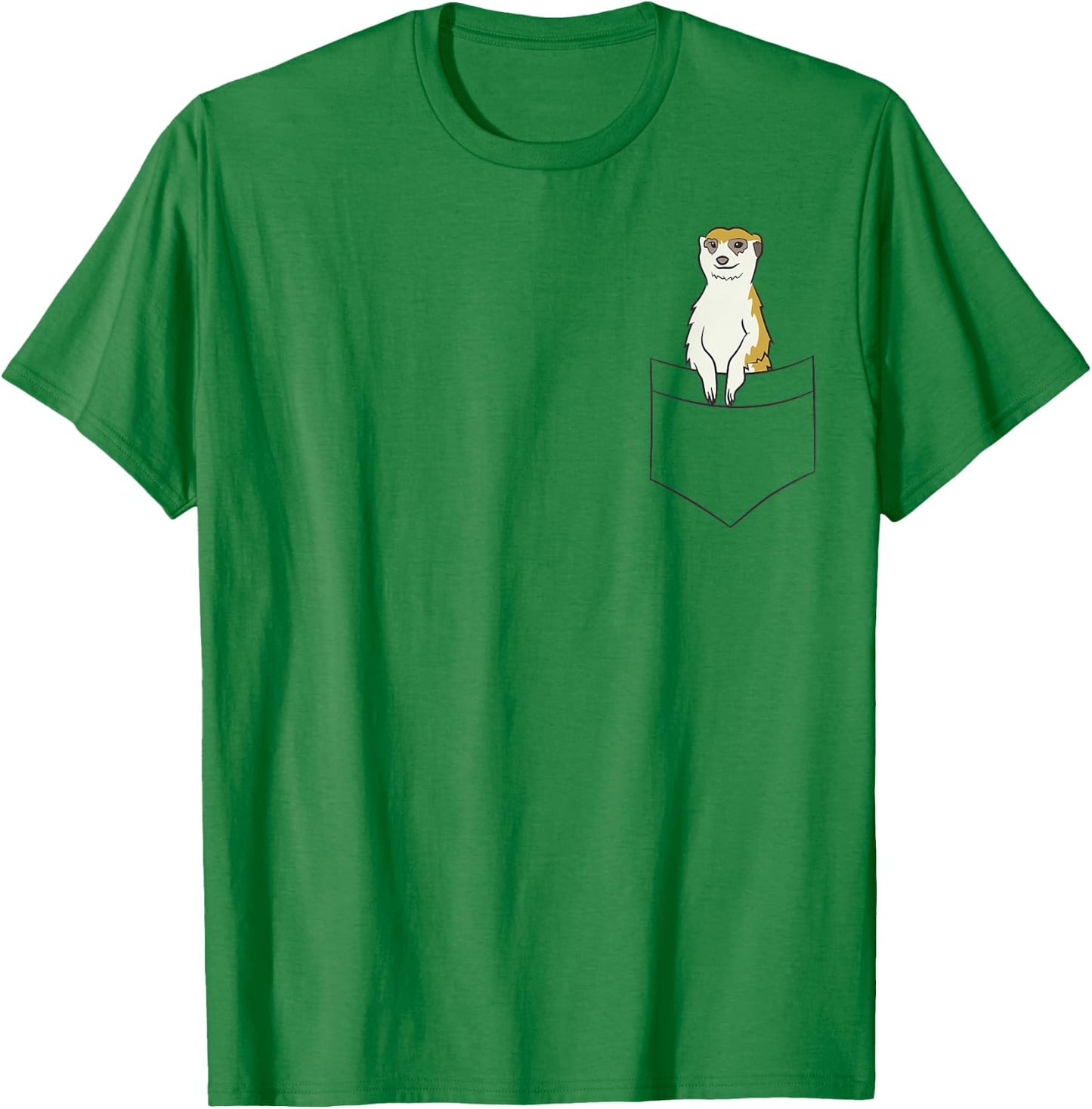 Funny Pocket Meerkat Funny Meerkat In A Pocket T-Shirt - T-Shirt | Irish Green