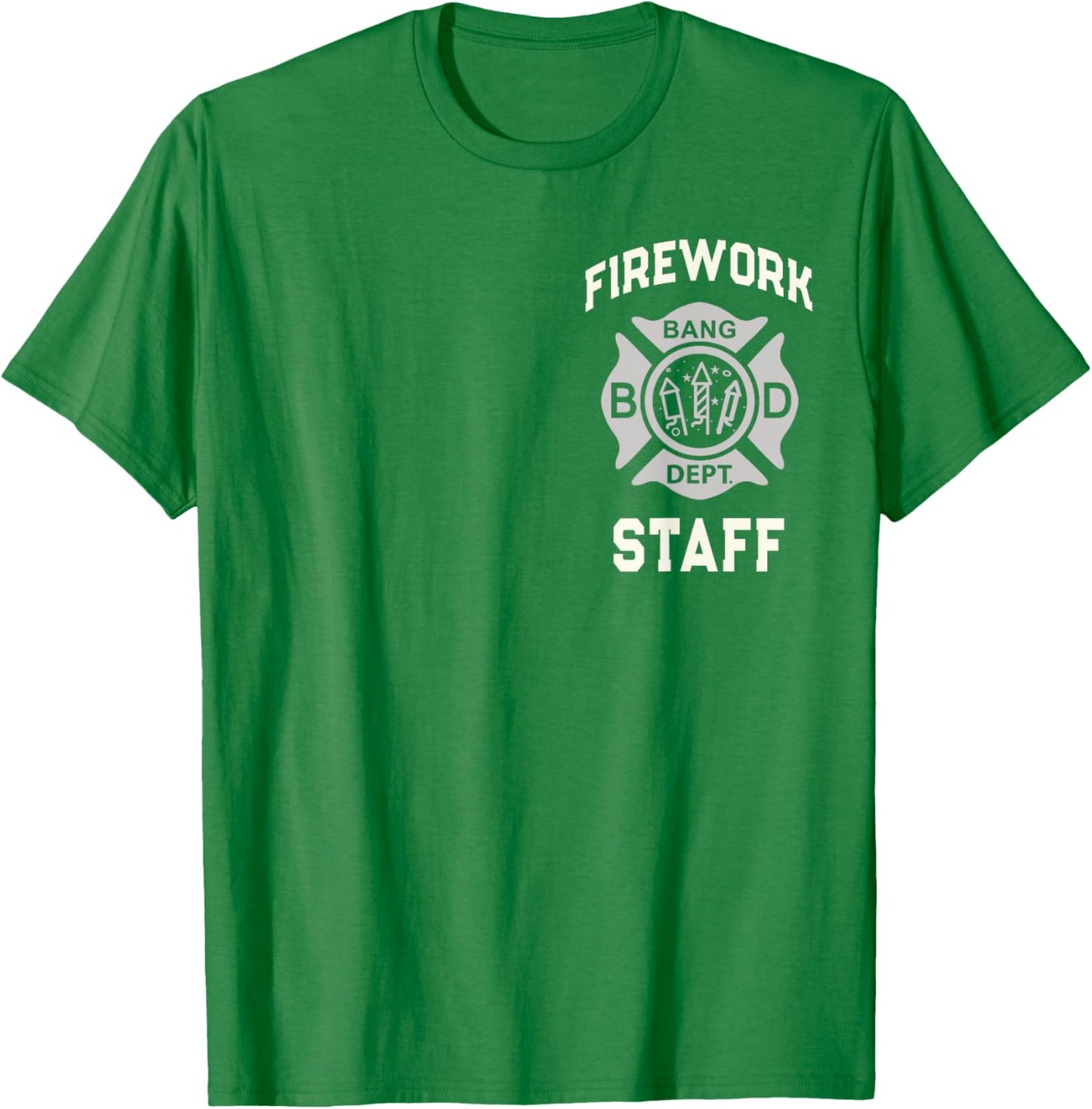 Funny FIREWORK STAFF 4th of July Pyro Safety Director Crew T-Shirt - T-Shirt | Irish Green
