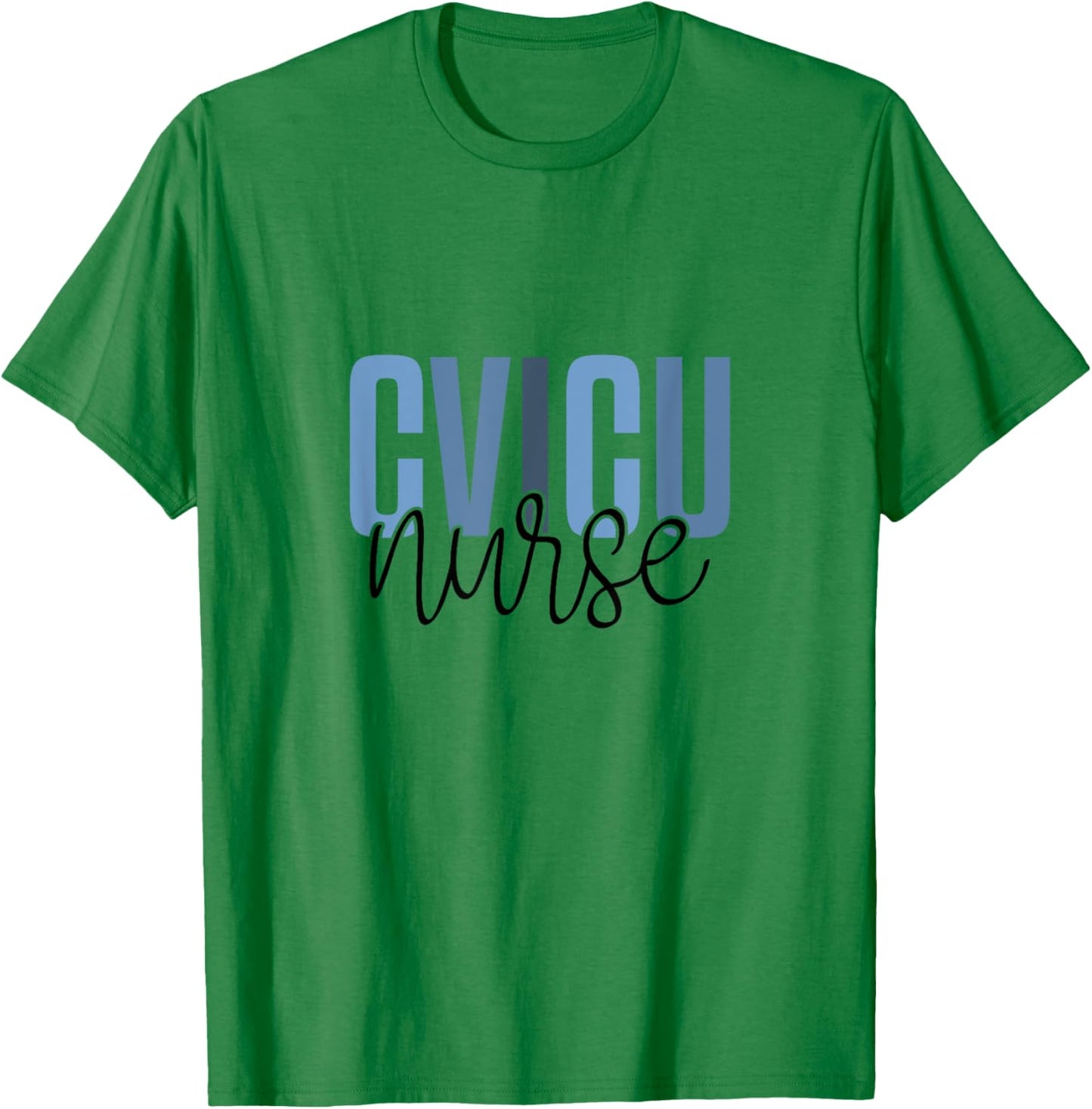 CVICU Nurse Cardiac Anatomy Cardiology Heart ICU T-Shirt - T-Shirt | Irish Green