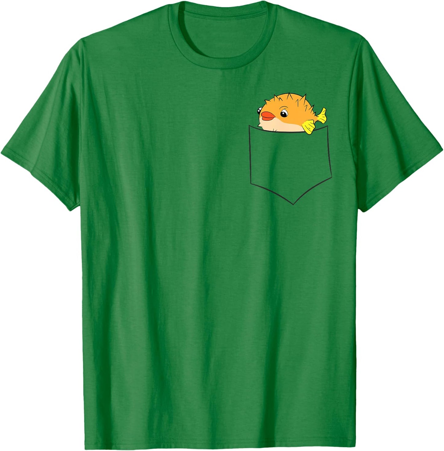 Pufferfish In The Pocket Love Pufferfish Pocket Pufferfish T-Shirt - T-Shirt | Irish Green