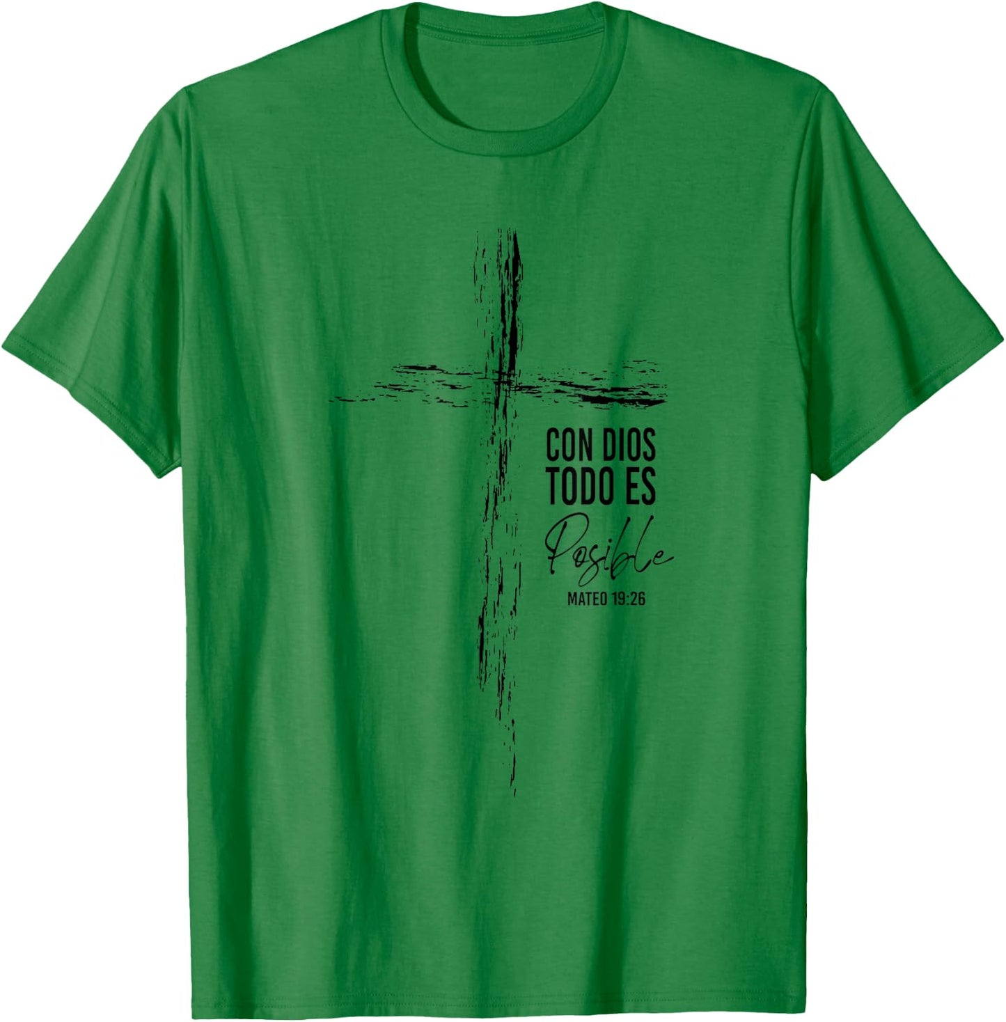 Regalos Cristianos Frases Hombre Él Español Textos Biblicos T-Shirt - T-Shirt | Irish Green