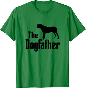 The Dogfather - funny dog gift, funny Mastiff T-Shirt - T-Shirt | Irish Green