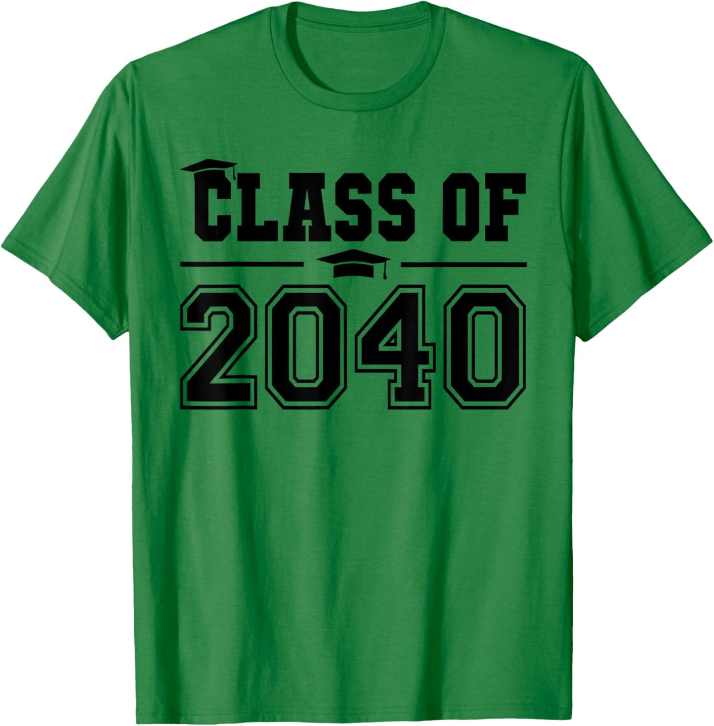 Class of 2040 Grow With Me First Day of School Graduation T-Shirt - T-Shirt | Irish Green