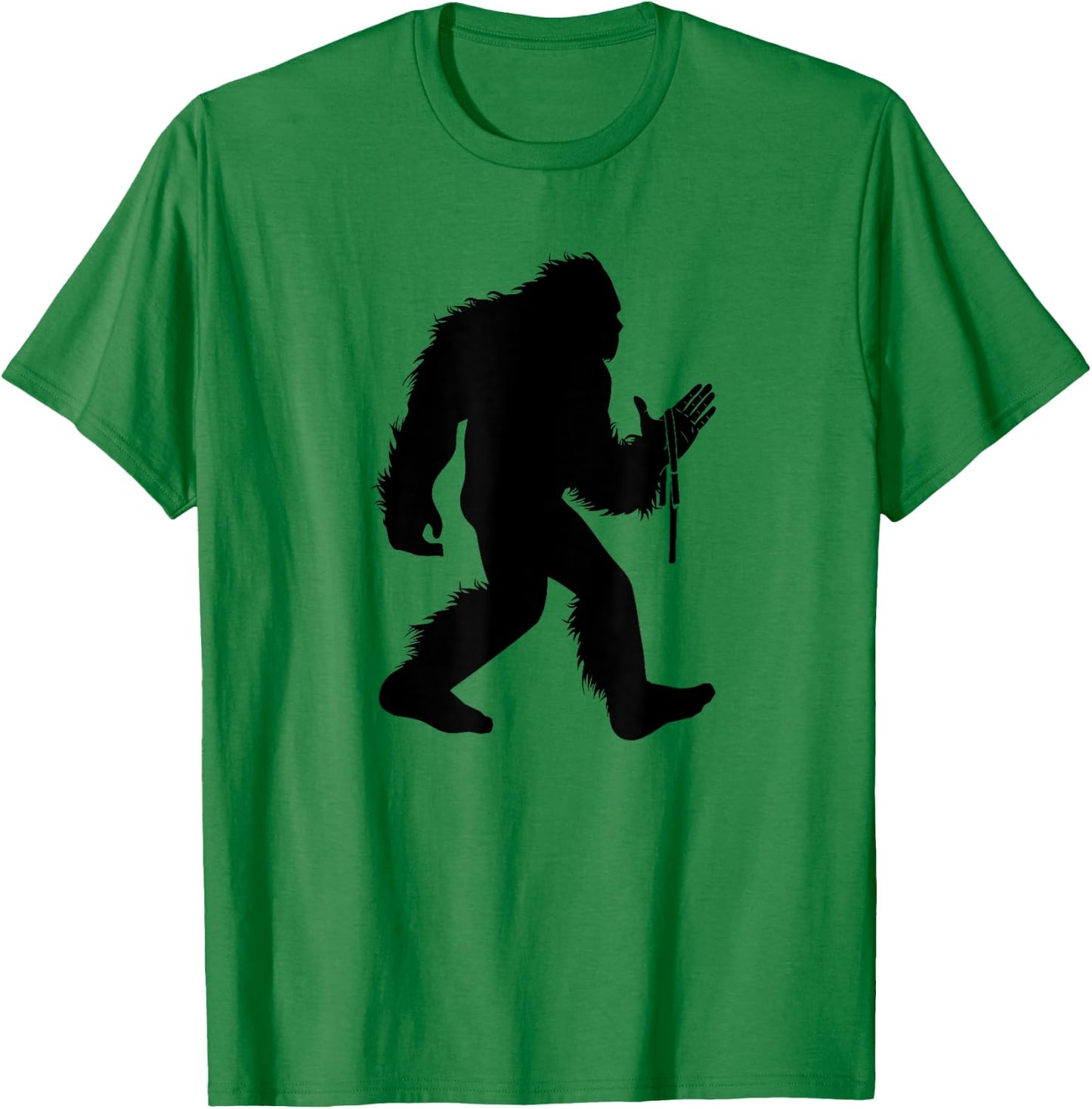 Arm Wrestling Bigfoot Armwrestling Sasquatch Arm Wrestler T-Shirt - T-Shirt | Irish Green