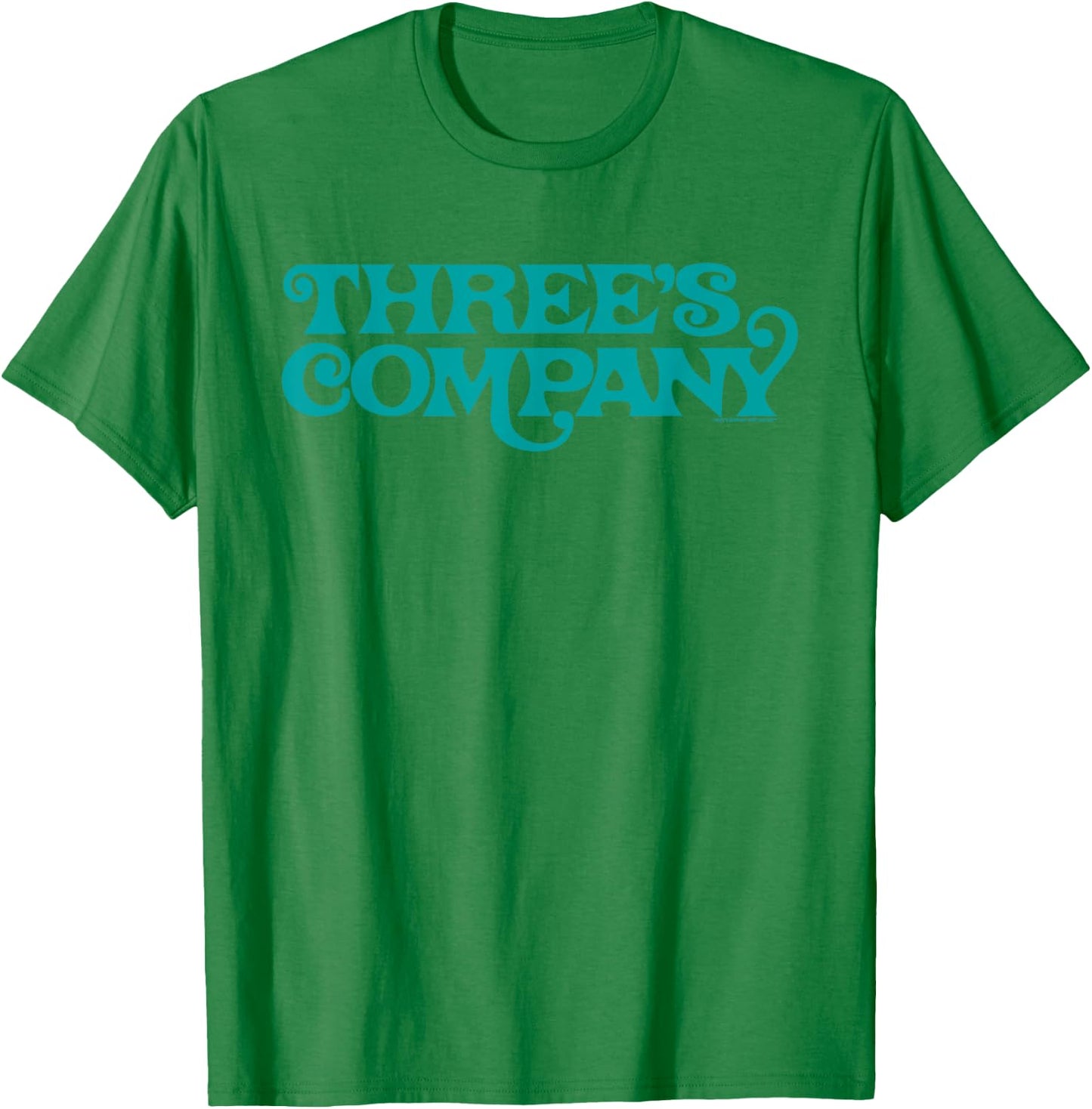 Three's Company Retro Sitcom Show Logo T-Shirt - T-Shirt | Irish Green