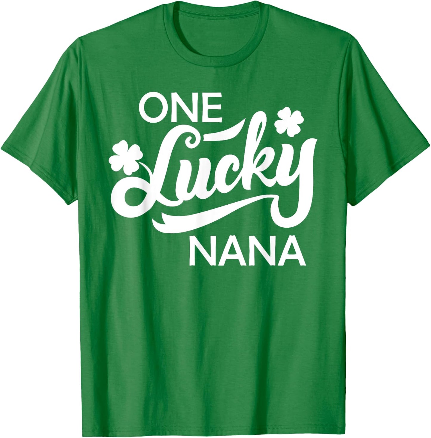 St Patricks Day A Happy Nana Shamrock Irish Gesc T-Shirt - T-Shirt | Irish Green
