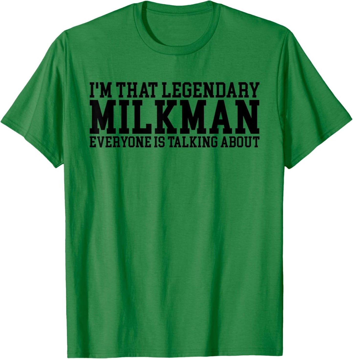 Vintage Milkman, Milk Man Apparel, Funny Milk Lover Gifts T-Shirt - T-Shirt | Irish Green