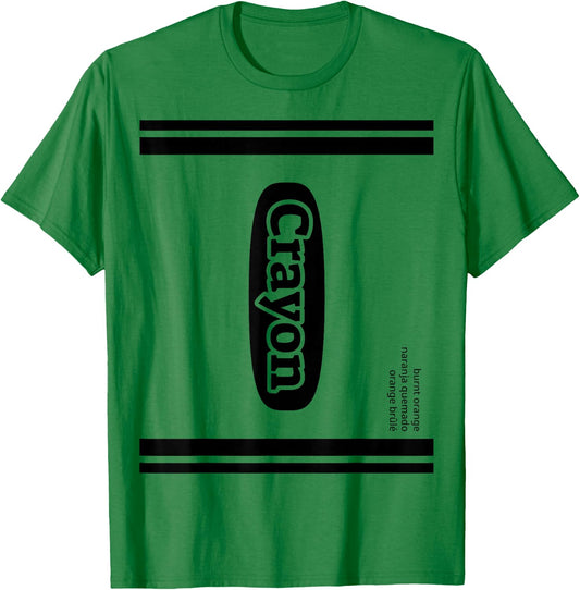 Crayon Burnt Orange Group Costume T-Shirt - T-Shirt | Irish Green