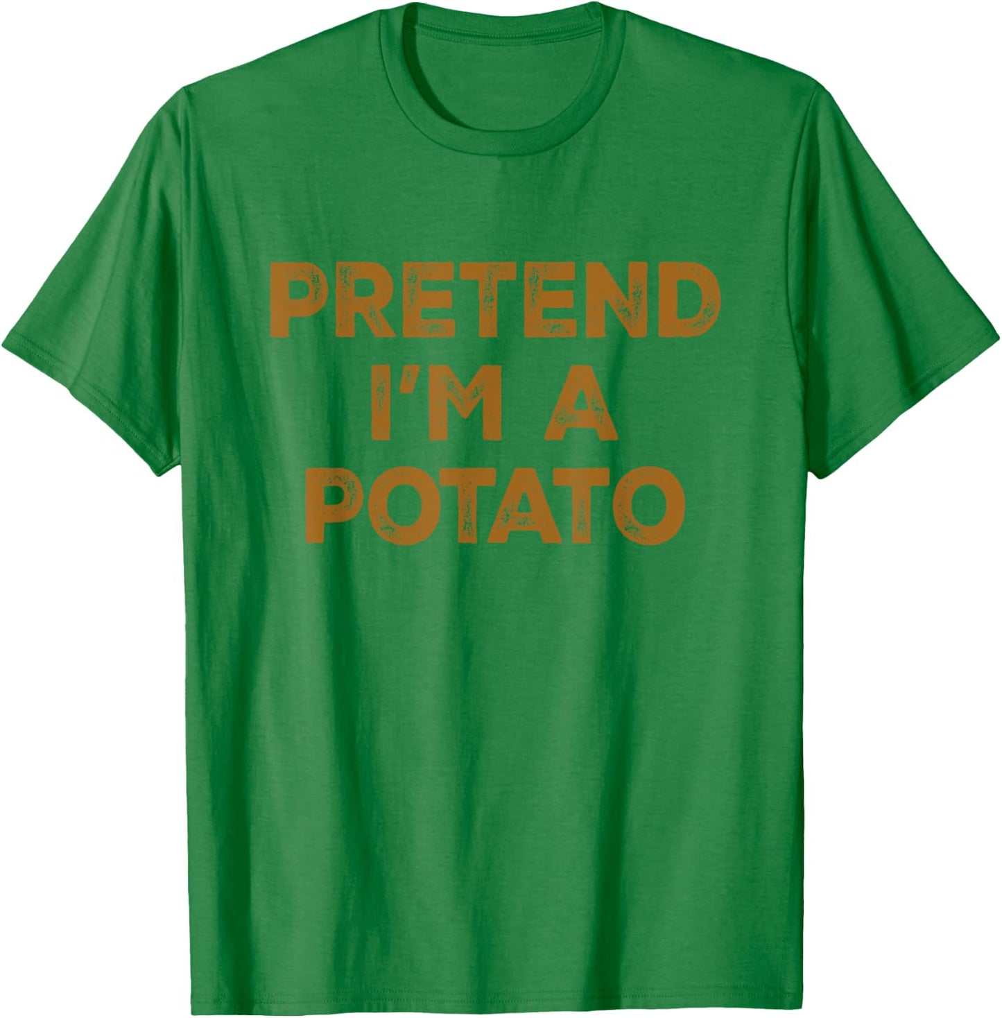 Pretend I'm A Potato Lazy Halloween Costume T-Shirt - T-Shirt | Irish Green