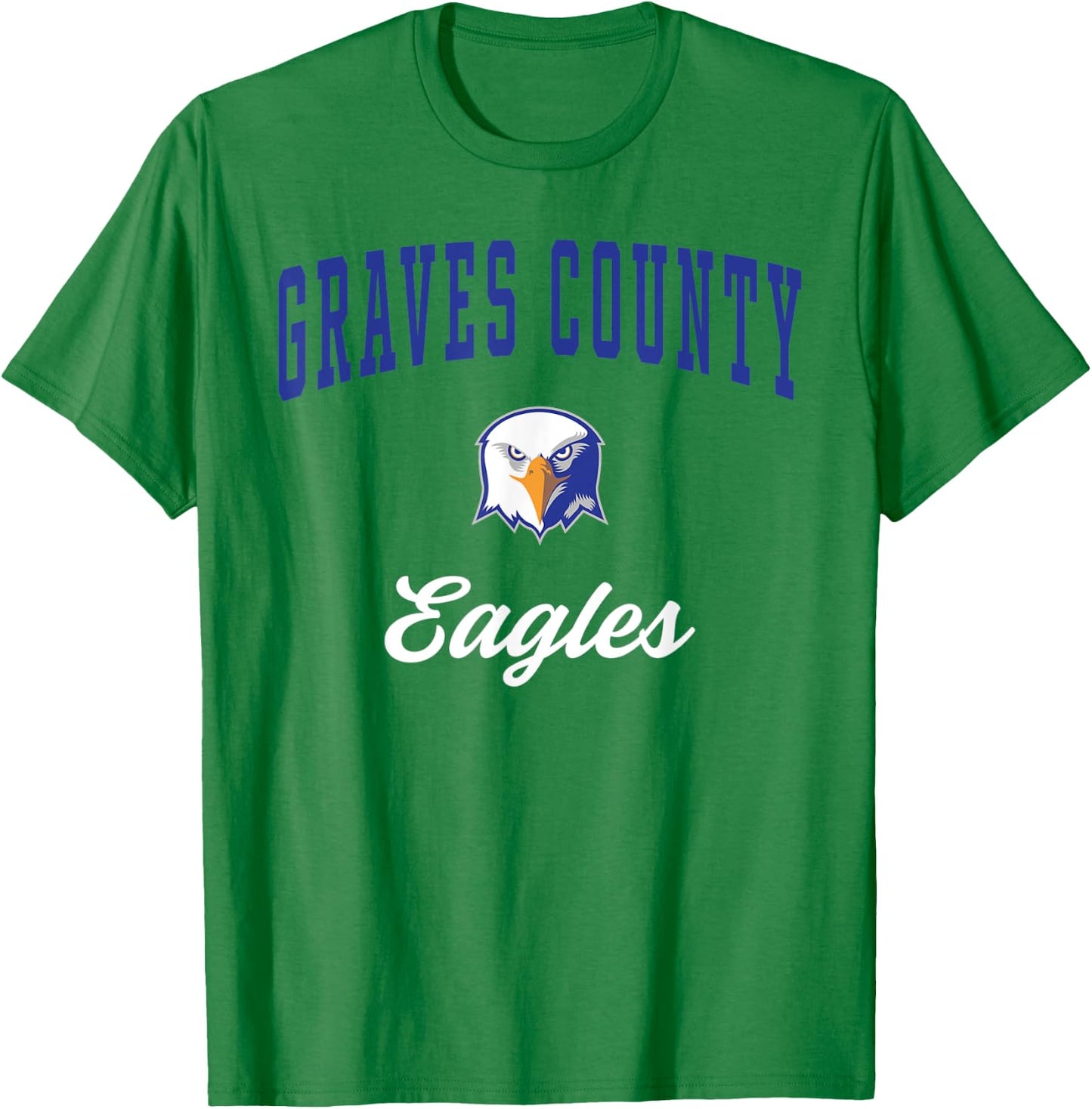 Graves County High School Eagles T-Shirt - T-Shirt | Irish Green