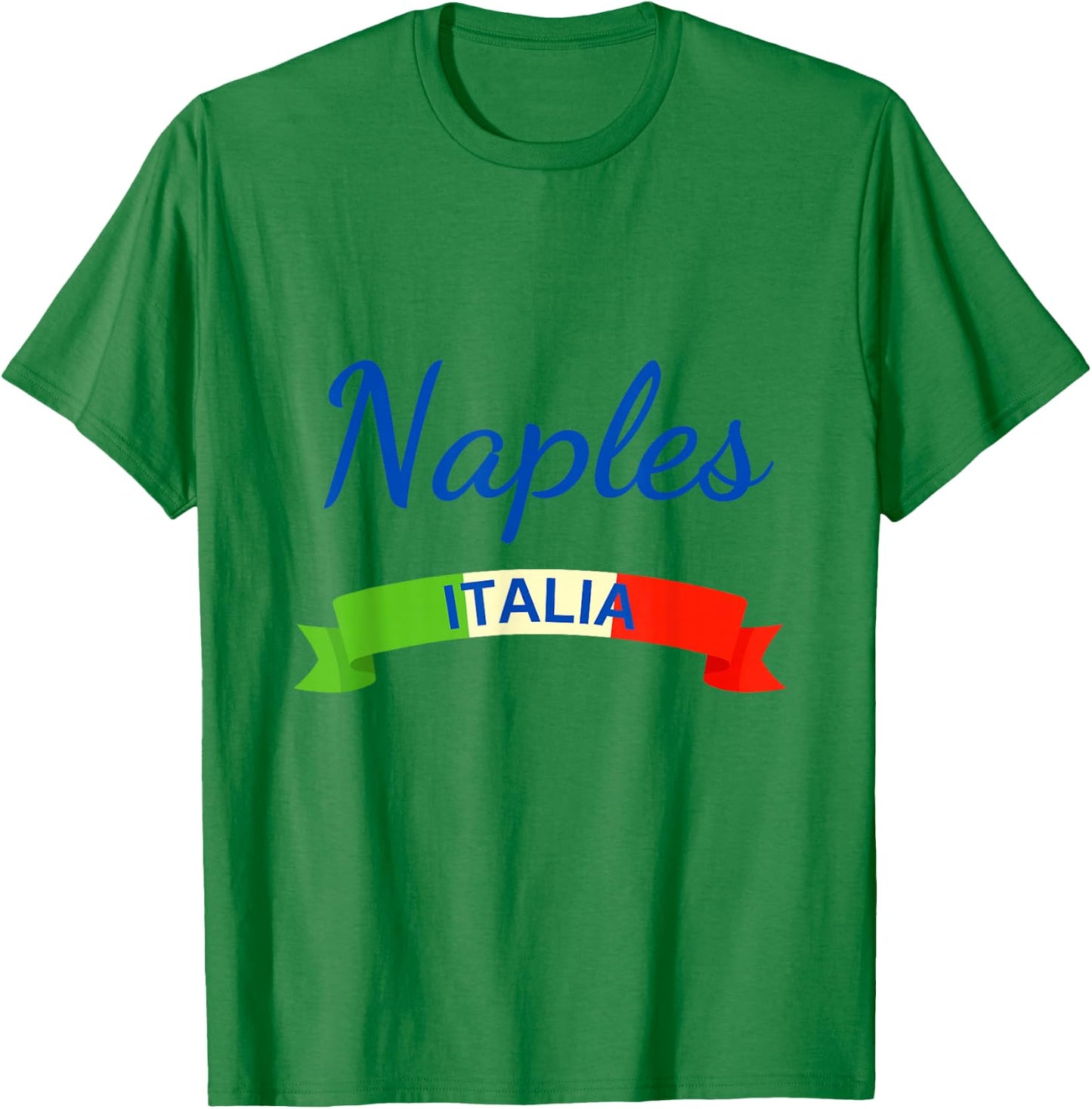 Naples Italy Flag Roma Italia Souvenir Matching Italian T-Shirt - T-Shirt | Irish Green