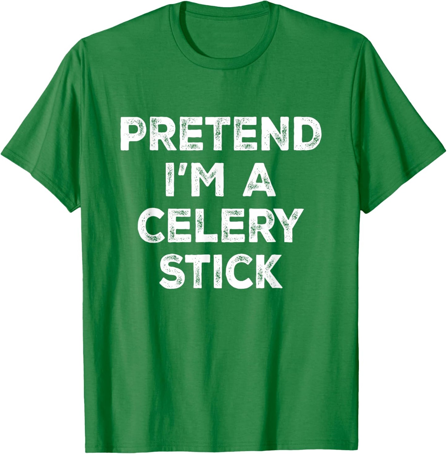 Pretend I'm A Celery Stick Lazy Halloween Costume T-Shirt - T-Shirt | Irish Green