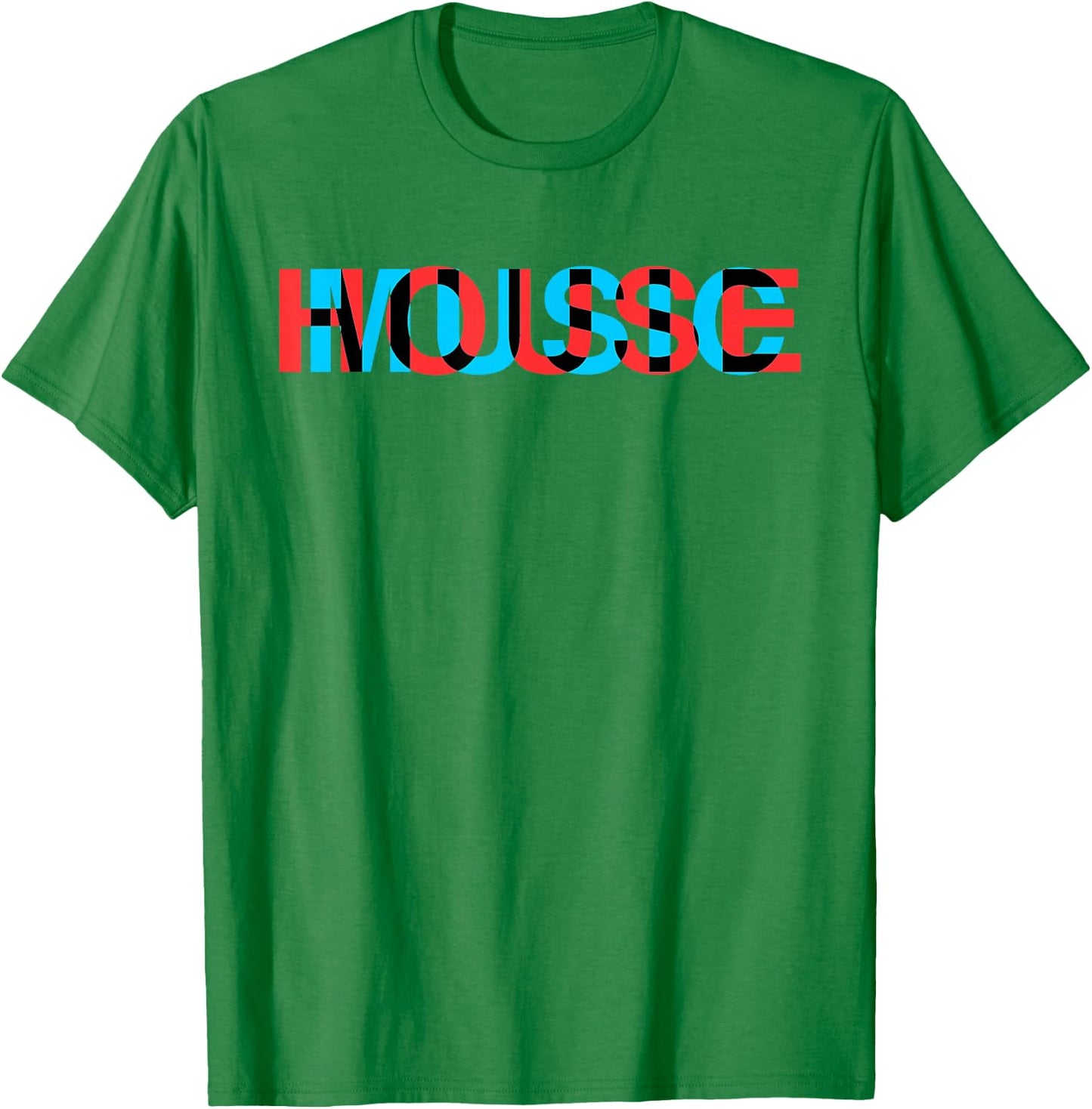 House Music Glitch Optical Illusion - EDM Rave DJ T-Shirt - T-Shirt | Irish Green