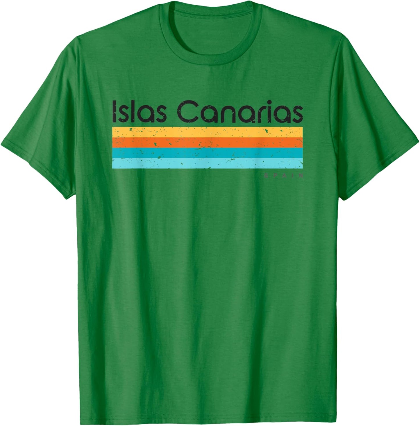 Vintage Islas Canarias Spain Retro Design T-Shirt - T-Shirt | Irish Green