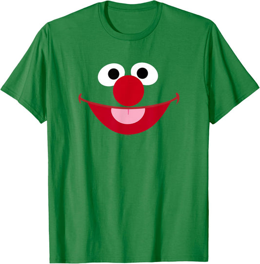 Sesame Street Ernie Face Halloween Costume T-Shirt - T-Shirt | Irish Green
