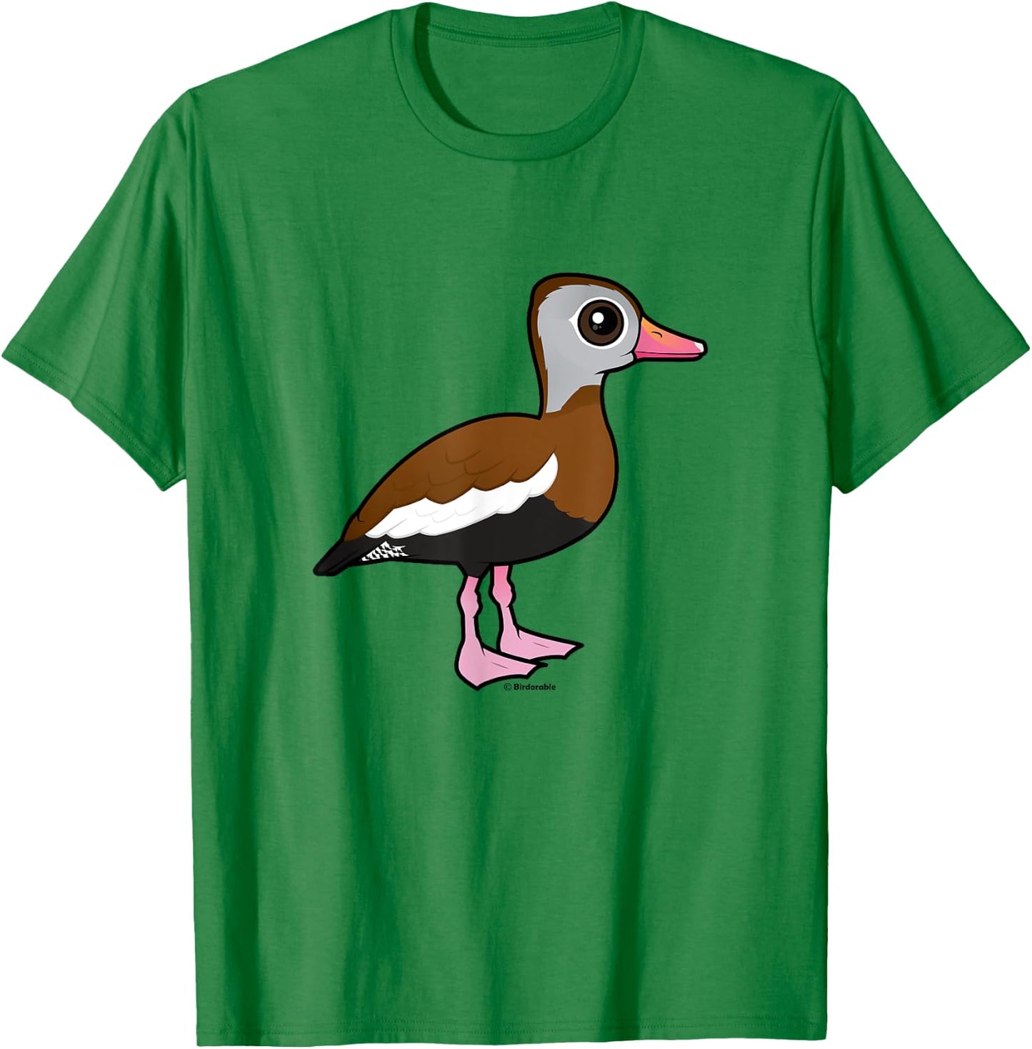 Black-bellied Whistling-Duck Cute Cartoon Duck Bird Lover T-Shirt - T-Shirt | Irish Green