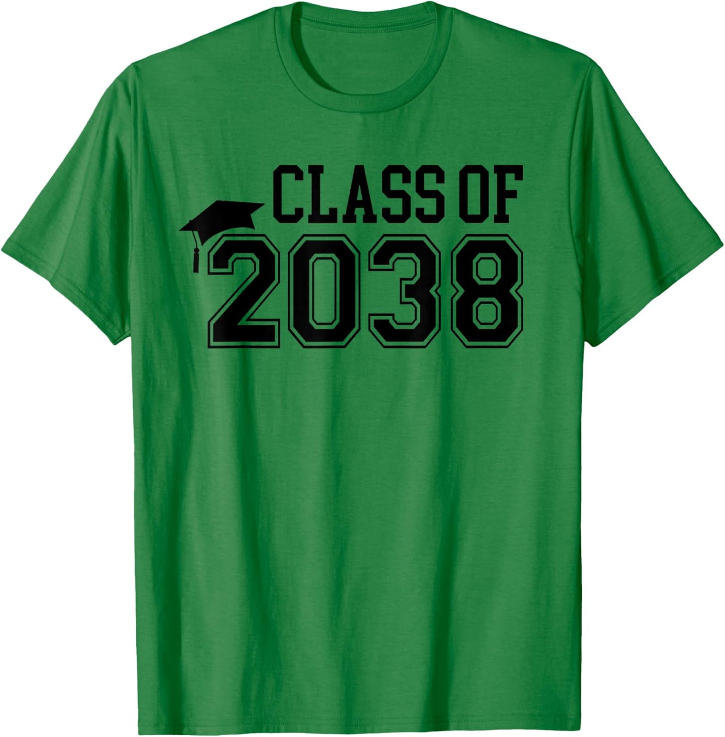 Kindergarten Class of 2038 First Day School Grow with Me T-Shirt - T-Shirt | Irish Green