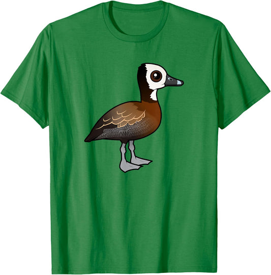 Birdorable White-faced Whistling-Duck T-Shirt - T-Shirt | Irish Green